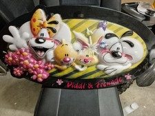 SELTEN Leuchtreklame Diddl Maus Depesche Leuchtschild Werbeschild Pimboli