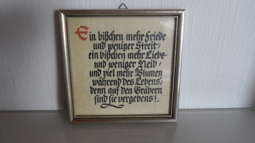 Altes spruchschild - altes,