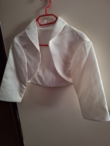 Bolero jacke satin - satin,, creme