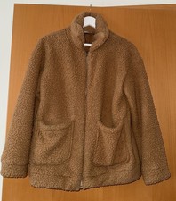 Braune Teddy Jacke Mit Reißverschluss Gr.  S