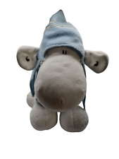 Schaf Sheepworld Nici stehend Wintermütze Pullover blau Schneeflocke 24cm