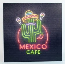 2. Wahl LED Party Leucht Schild Mexico Cafe Bild Beach Batteriebetrieb Getränke