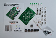 Sicherungshalter / Verteiler mit Status LED 12-16V AC/DC 10A  Bausatz!