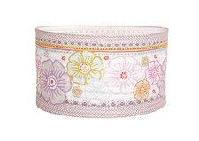 Jane L Papier Lampenschirm Lampion Landhaus Shabby Leuchte Blumen Flowers 50cm