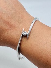 14K Weißgold über Diamant