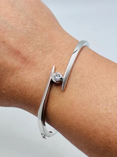 14k weißgold über - 14k, diamant