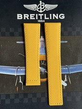 Neu Breitling Gelb Leinen