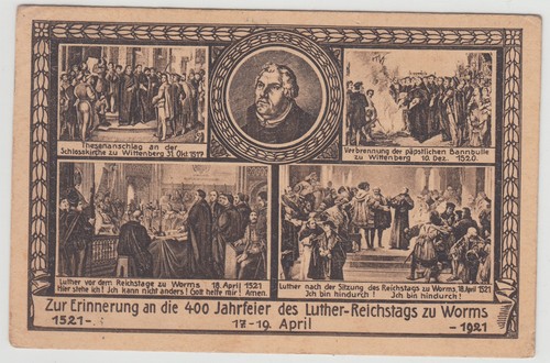 400 jahrfeier luther vor - ak,