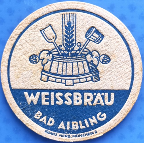Alter bierdeckel weissbräu - alter,