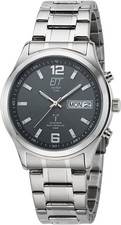 ETT EGT-11247-22M Armbanduhr Herrenuhr Datum Solar Edelstahlarmband
