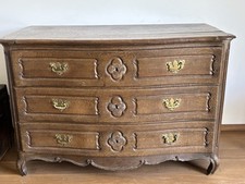 Prunkvolle Barock Kommode Eiche Massivholz Original Beschläge