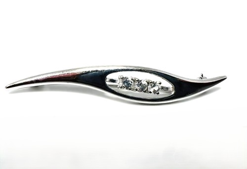 Eleganter 925er silberbrosche - eleganter,