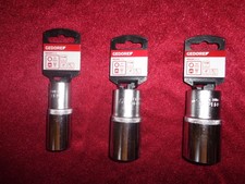 Gedore Red Steckschlüsseleinsatz Auswahl 21/27/30mm,  6-kant Nuss, 1/2 Zoll