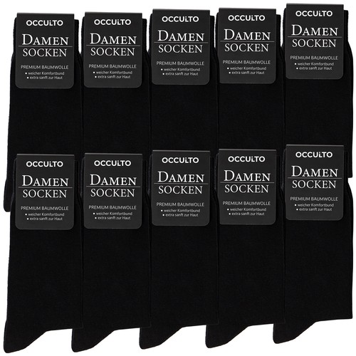 Occulto damen schwarze socken - schwarze,