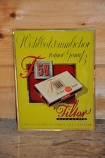 Altes Glasschild 30/40er J. Zigarettenfabrik Kosmos G.M.B.H.Dresden,Reichspatent