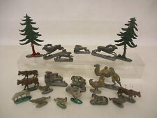 X-61383	Alte 20 St. Blei Tierfiguren L:ca.32-70mm mit Gebrauchsspuren,Farbschäde