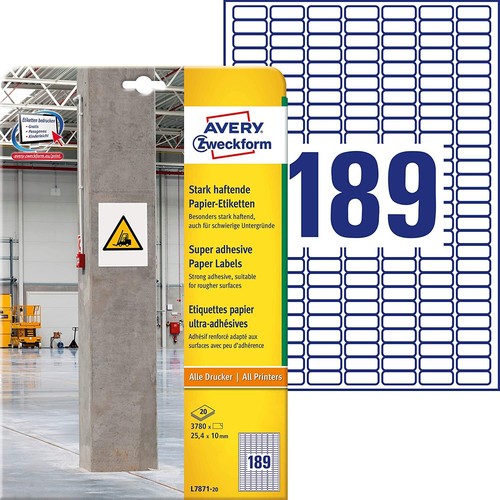 Avery zweckform l7871 - avery, stark