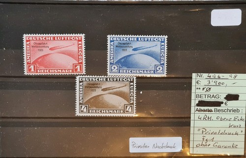 Briefmarken 496 deutsche - briefmarken, 496-98