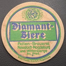 Alter Bierdeckel ---  Aktienbrauerei Neustadt-Magdeburg