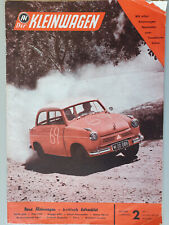 Seltene Zeitschrift Der Kleinwagen Heft #2 1957 Maico Tiger Mopetta Prinz Condor