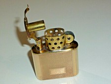 VINTAGE POCKET LIFTARM LIGHTER "DER BENZINER" - FEUERZEUG - MESSING - BENZIN