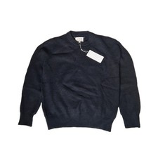 Maison Margiela Herren schwerer Strickpullover schwarz Größe M