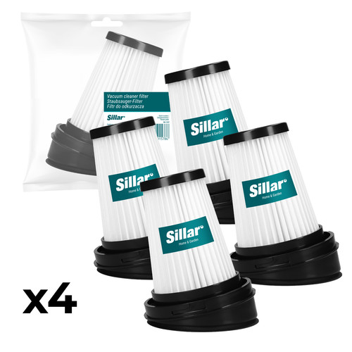 Ersatz hepa filter - 4x, für