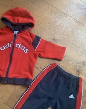 Adidas Anzug Kinder   Gr. 80 Rot Blau