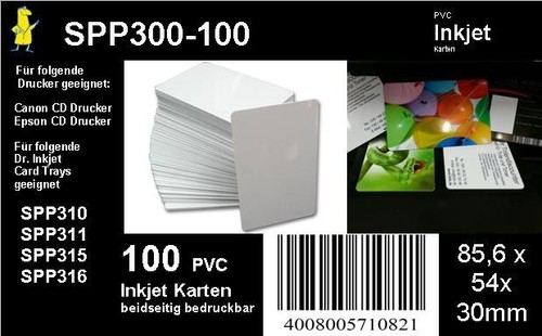 100 weiße inkjet - 100, karten