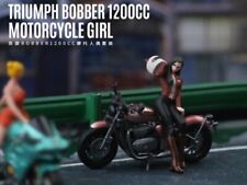TRIUMPH Bobber 1200cc + Bike girl  -  - More Art 1:64