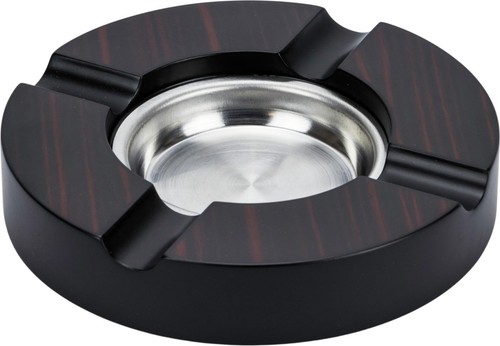Zigarrenascher rund ebony - rund,