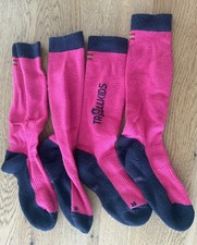 2 Paar Skisocken,  Trollkids 35/38 blau/pink