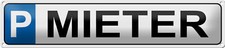 Blechschild parken 46x10cm - parken,