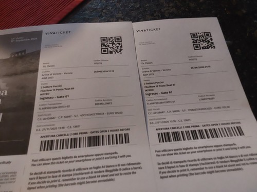 Konzertkarten für oper aida - für,