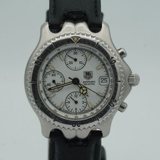 TAG HEUER SEL S/EL HERREN UHR AUTOMATIK CHRONO CG2110 38MM MIT LEDER BAND TH222