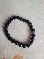 Charme-Armband  Perlen Schwarz