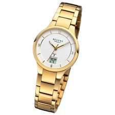 REGENT Damenarmbanduhr FR289-32974591 Quarz Funk Datum Mineralglas 30mm UVP 199,