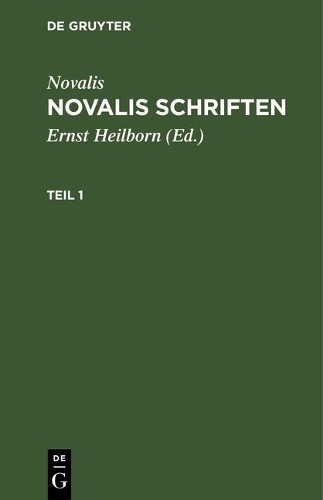 Novalis schriften - novalis,