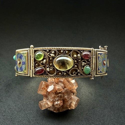 Vintage multistone armband 835 - multistone,