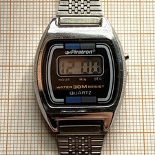 Piratron Digital Analog Herrenuhr Vintage Retro Sammler  KHA7908
