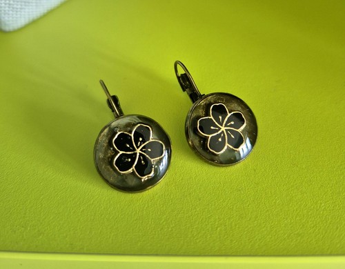 Ohrringe blume handarbeit - blume,