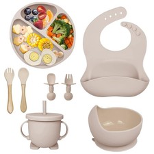 8x Silikon Baby Geschirrset