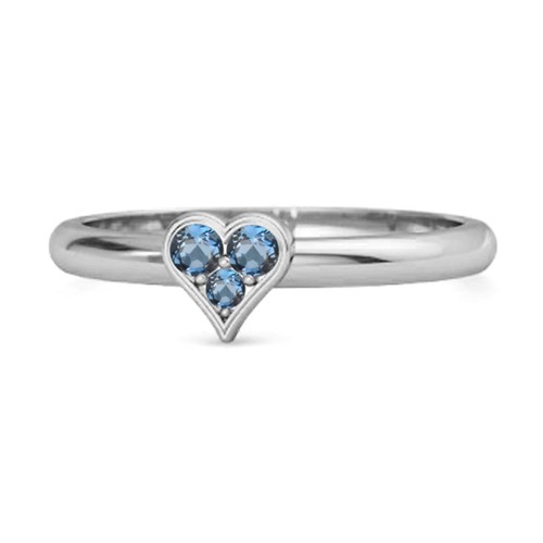 Herz london blue topas ring - blue,