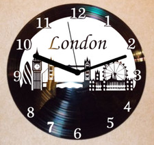 London Wanduhr Schallplattenuhr Schallplatte Wanduhr Vinyl 