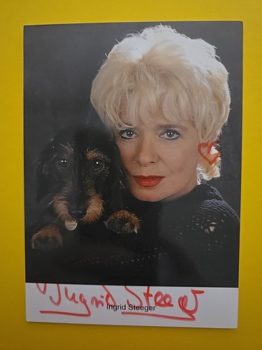 Ingrid steeger autogramm - ingrid,