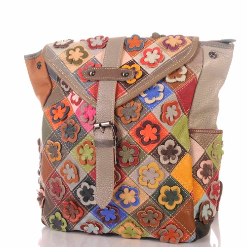 Patchwork leder damen - patchwork,
