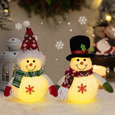Weihnachtsdeko Schneemann LED