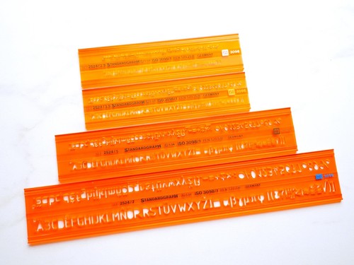 Schriftschablone standardgraph - schriftschablone,