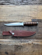 Al Mar Bowie, Vintage Grant Knive Combat. Vitrinenstück.