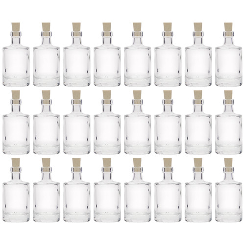 24x 50ml glasflasche klarglas - 50ml,